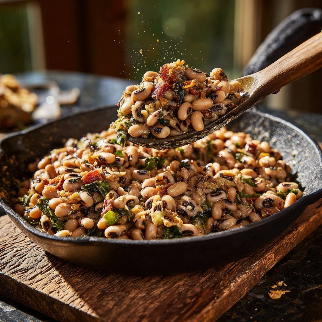 Hoppin John schwarzäugige Bohnen