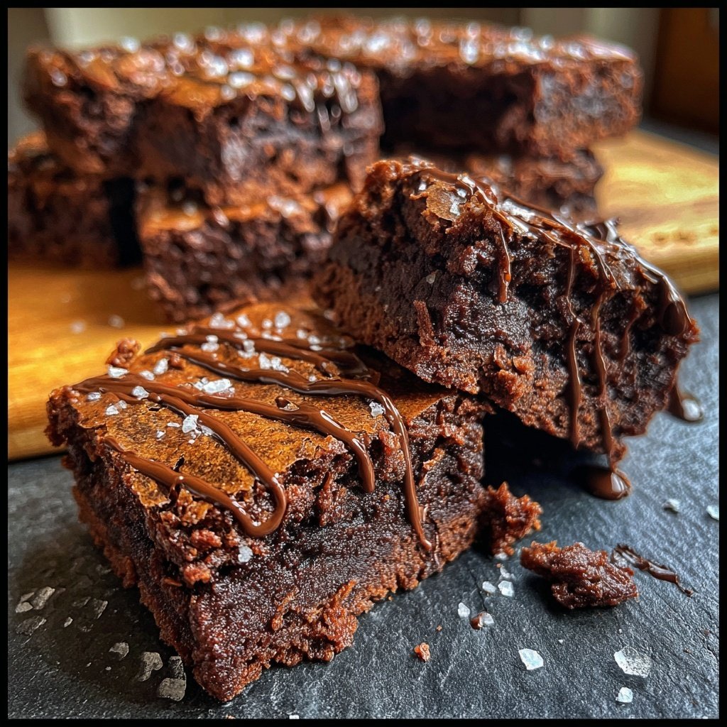 Chili Schokolade Brownies mit Meersalz