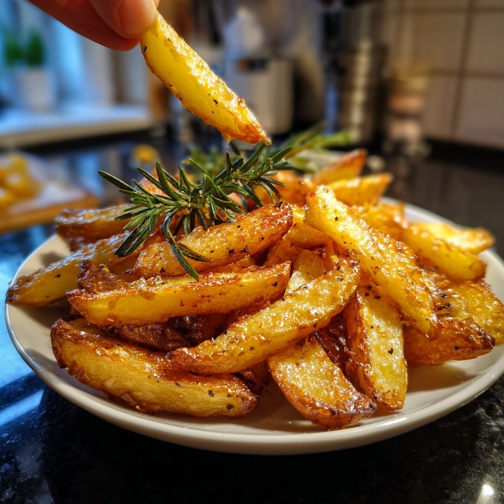 Kartoffelspalten mit Rosmarin Airfryer