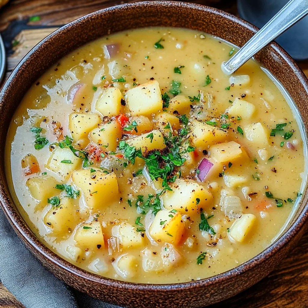 Vegane weiße Bohnensuppe mit Kartoffeln: Ein Unglaublich Ultimatives Rezept für 4 Personen