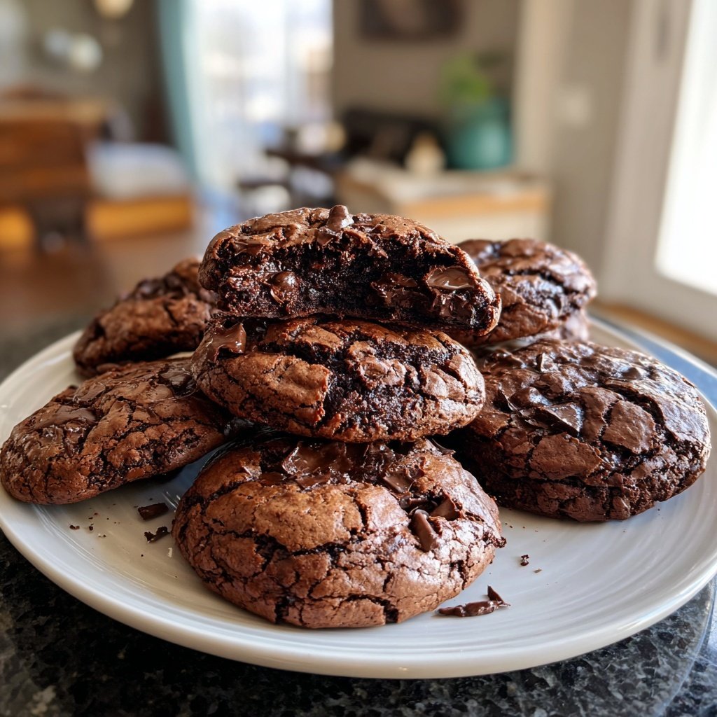 Schokoladenkekse mit Vanillearoma