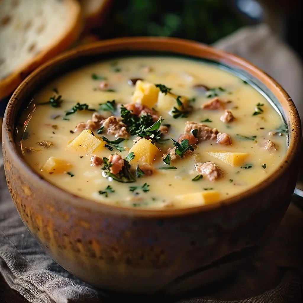 Zuppa Toscana - Cremige Wurst-Kartoffel-Suppe in 40 Min!