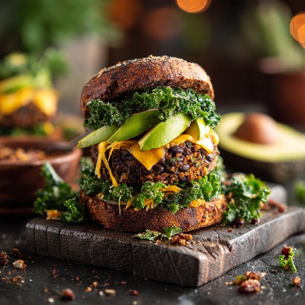 Protein-Powered Veggie Burger