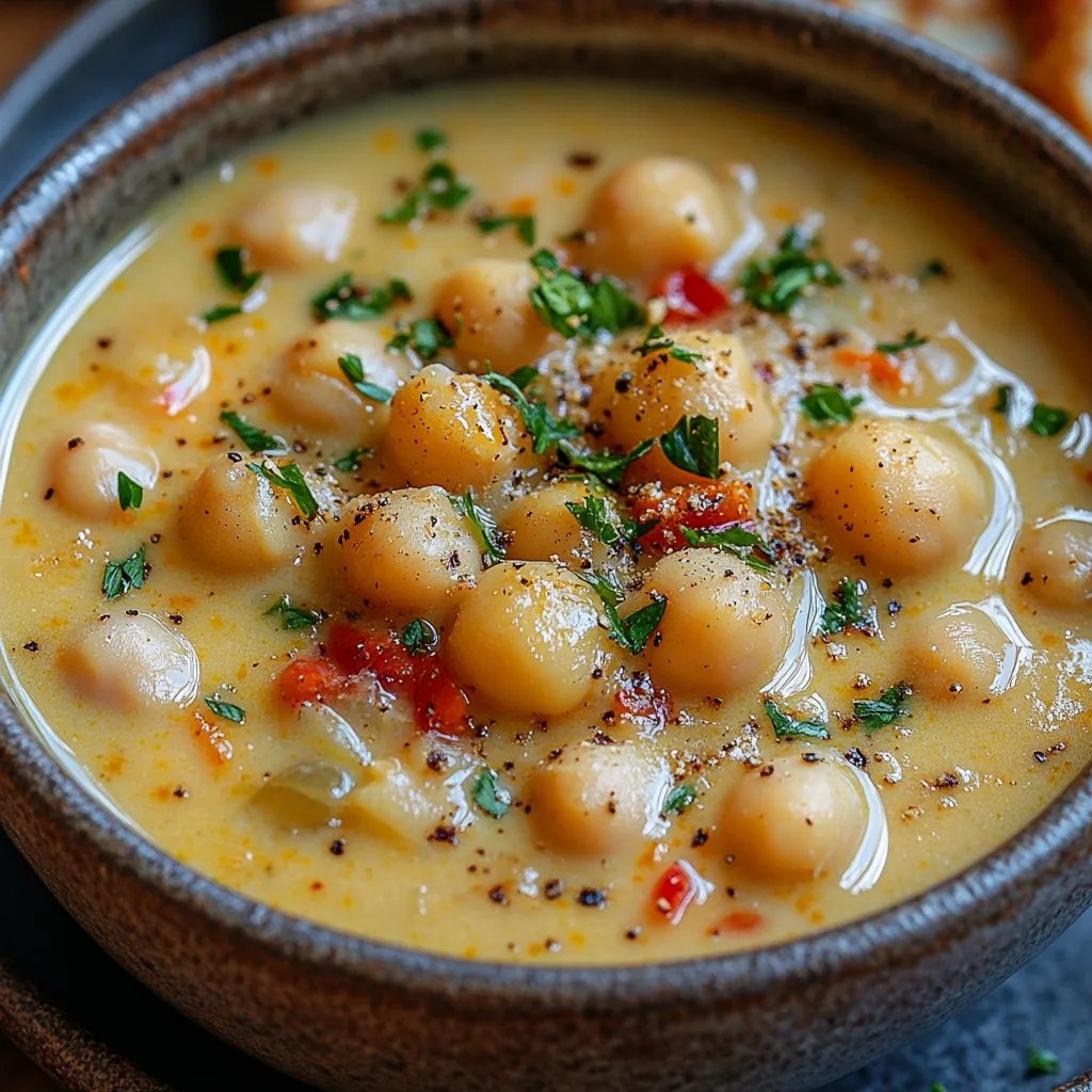 Cremige Knoblauch-Kichererbsensuppe: Ein Unglaubliches Ultimatives Rezept für 6 Genusssucher