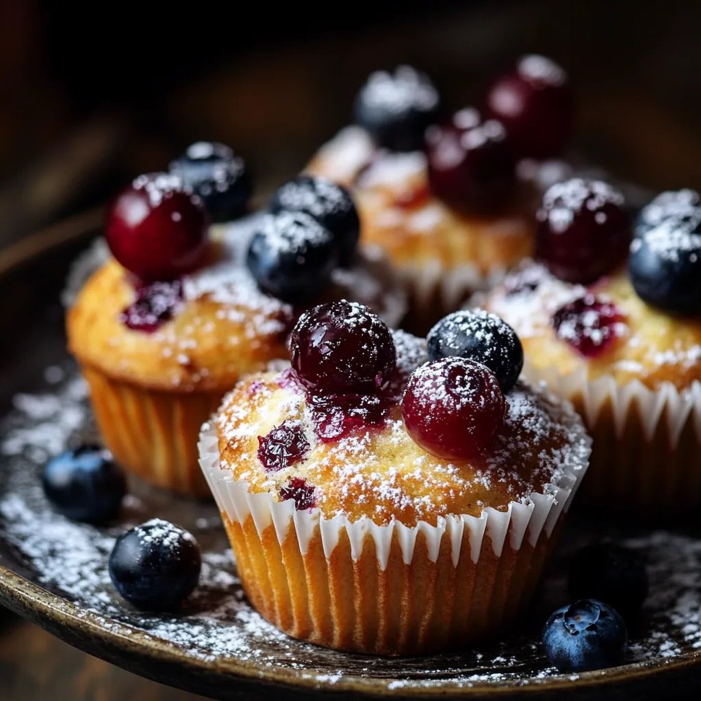 Blaubeermuffins nach Bäckereiart