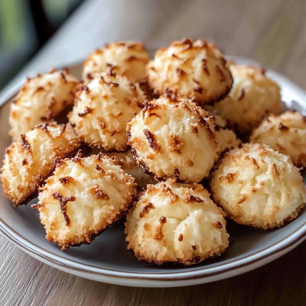 Einfach vegane Kokosmakronen