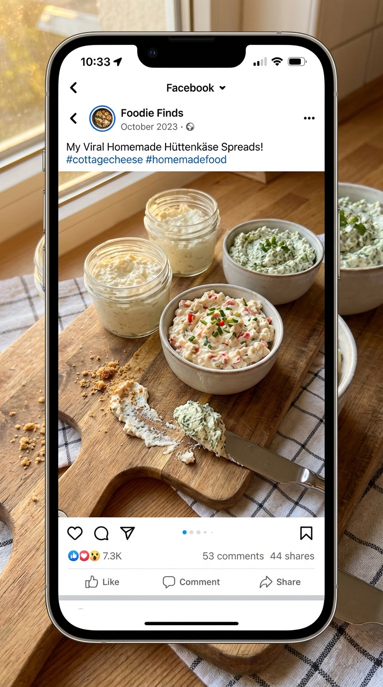 Hüttenkäse Genuss Aufstriche​