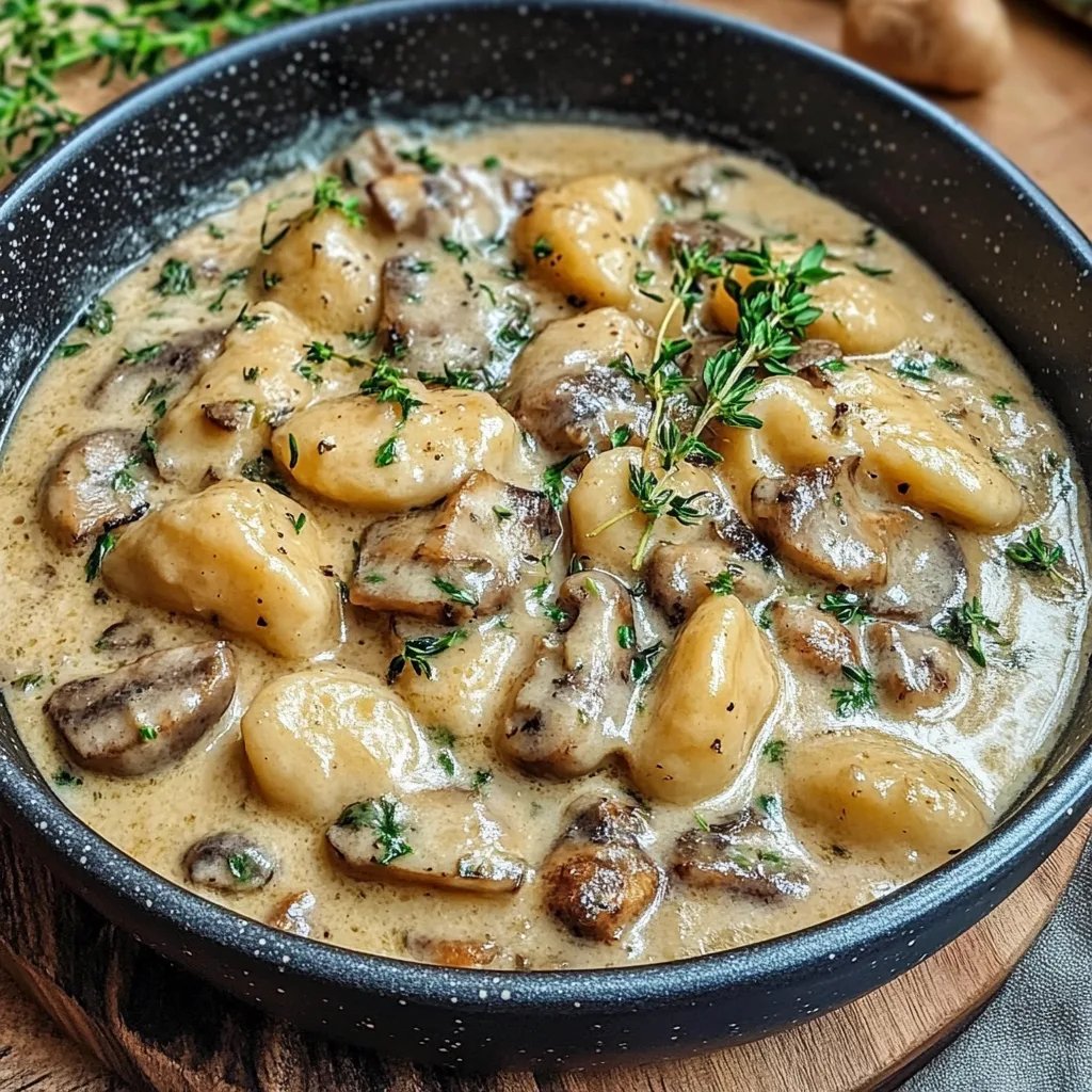 Gnocchi Rezept: Cremige Pilz Pfanne