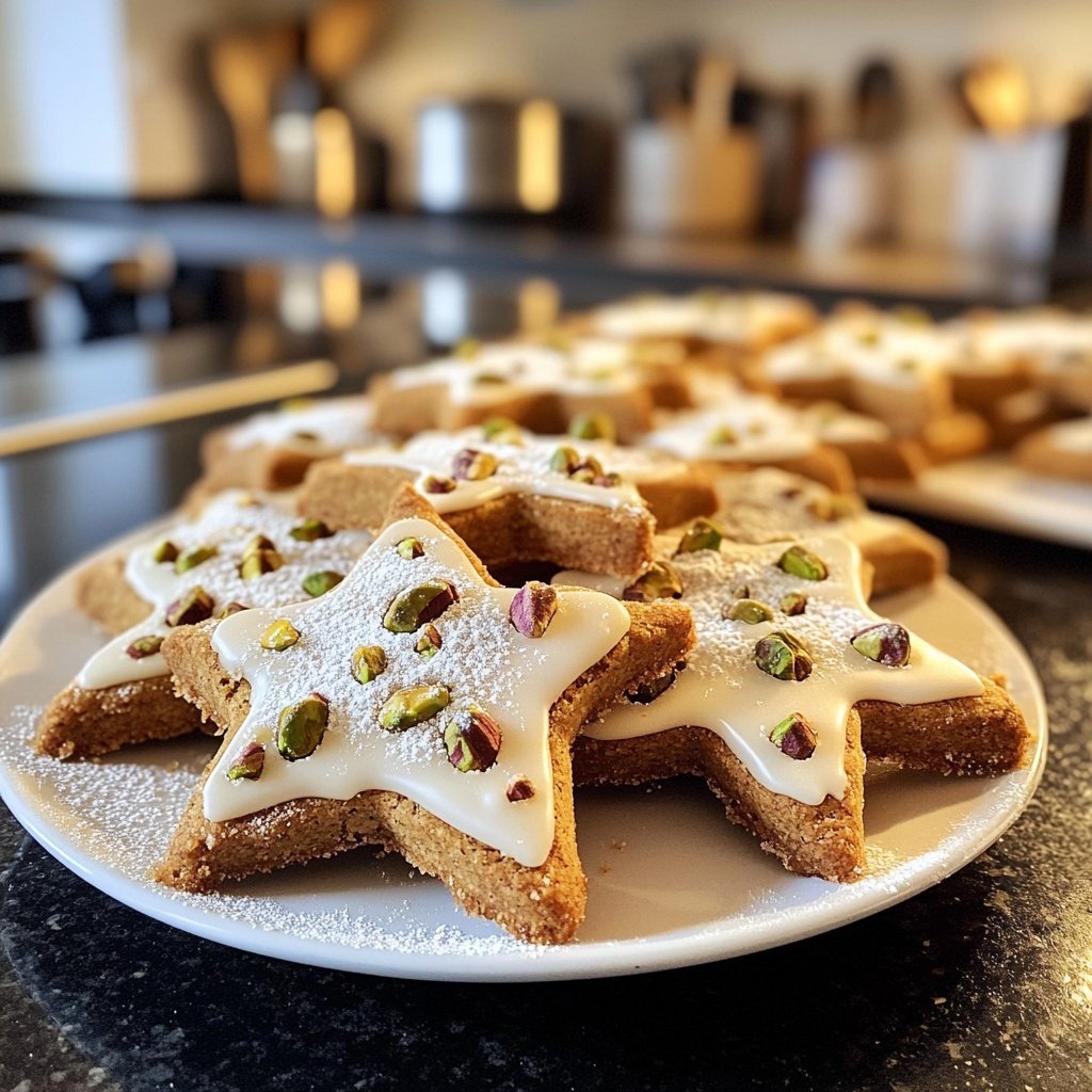 Pistazien Zimtsterne