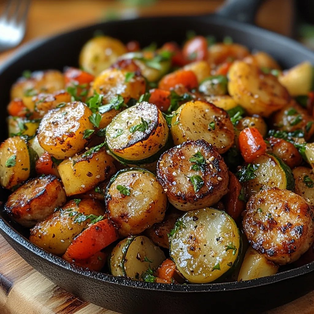 Pfannenwurst mit Zucchini: Ein Unglaubliches Ultimatives Rezept für 4 Personen