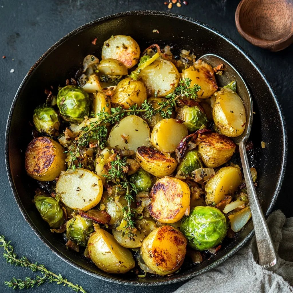 Rosenkohl-Kartoffel-Pfanne