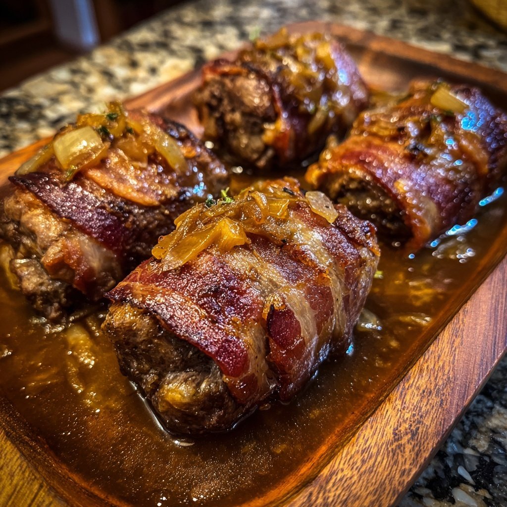 Rinderrouladen mit Rotweinsoße und Apfelrotkohl​