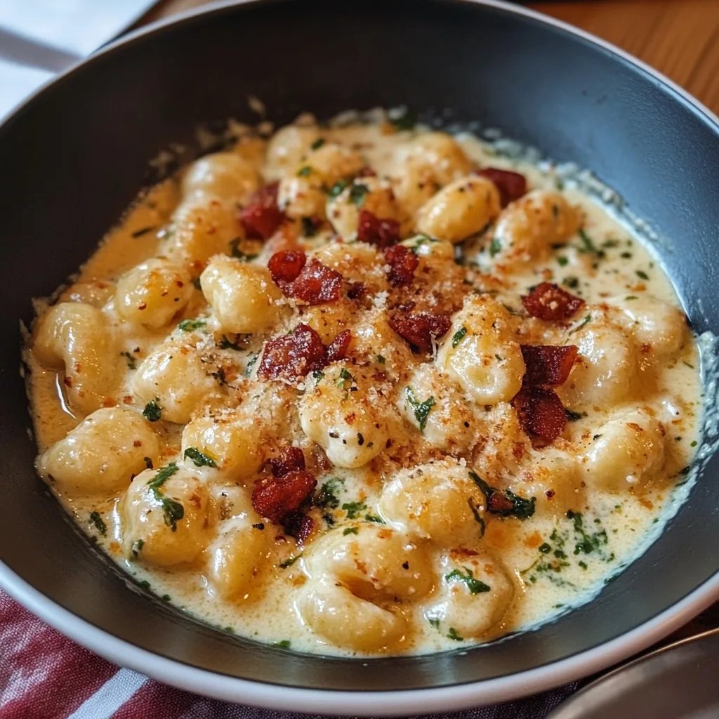 Heirate mich Huhn und Gnocchi