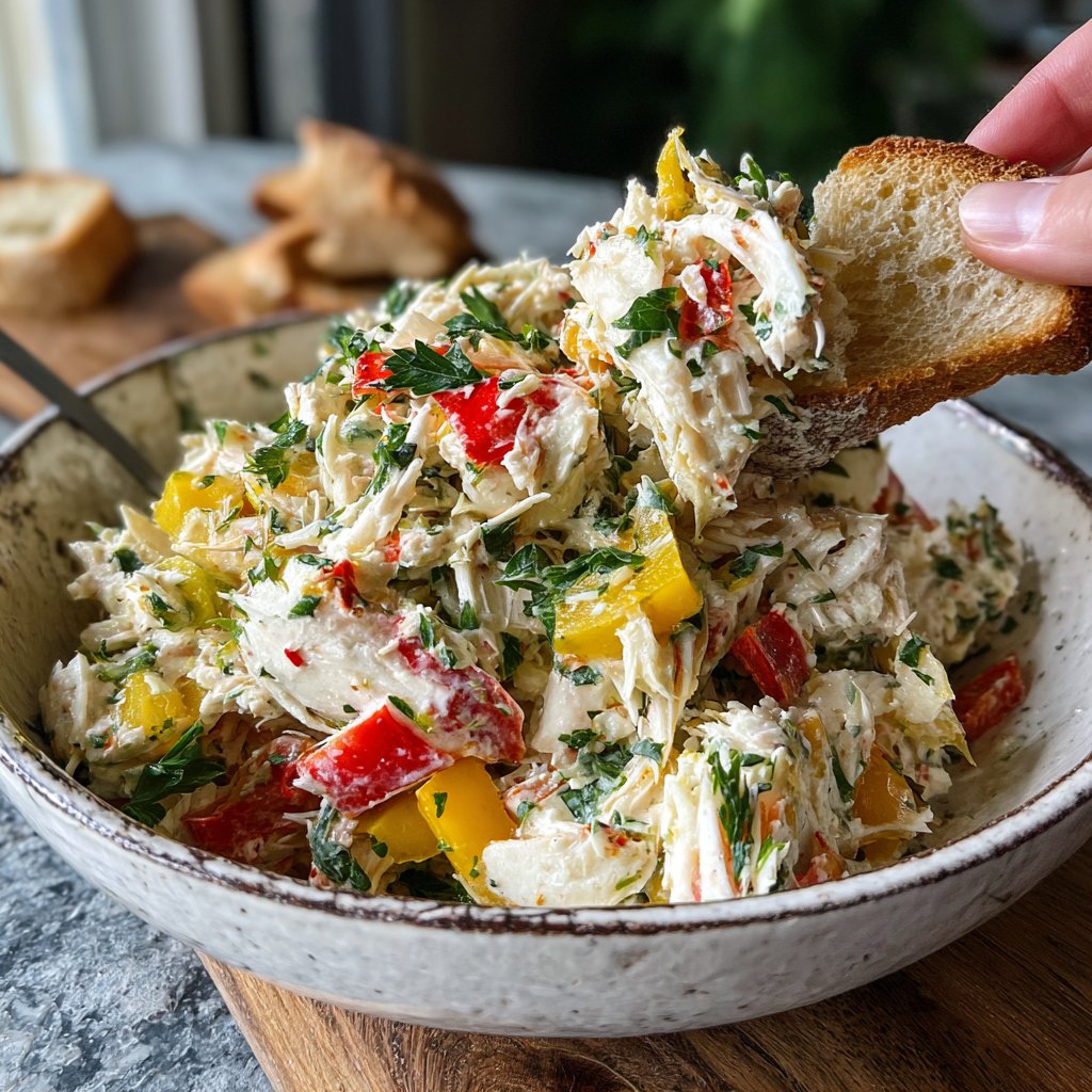 Würzige Krabben Salat Tapas