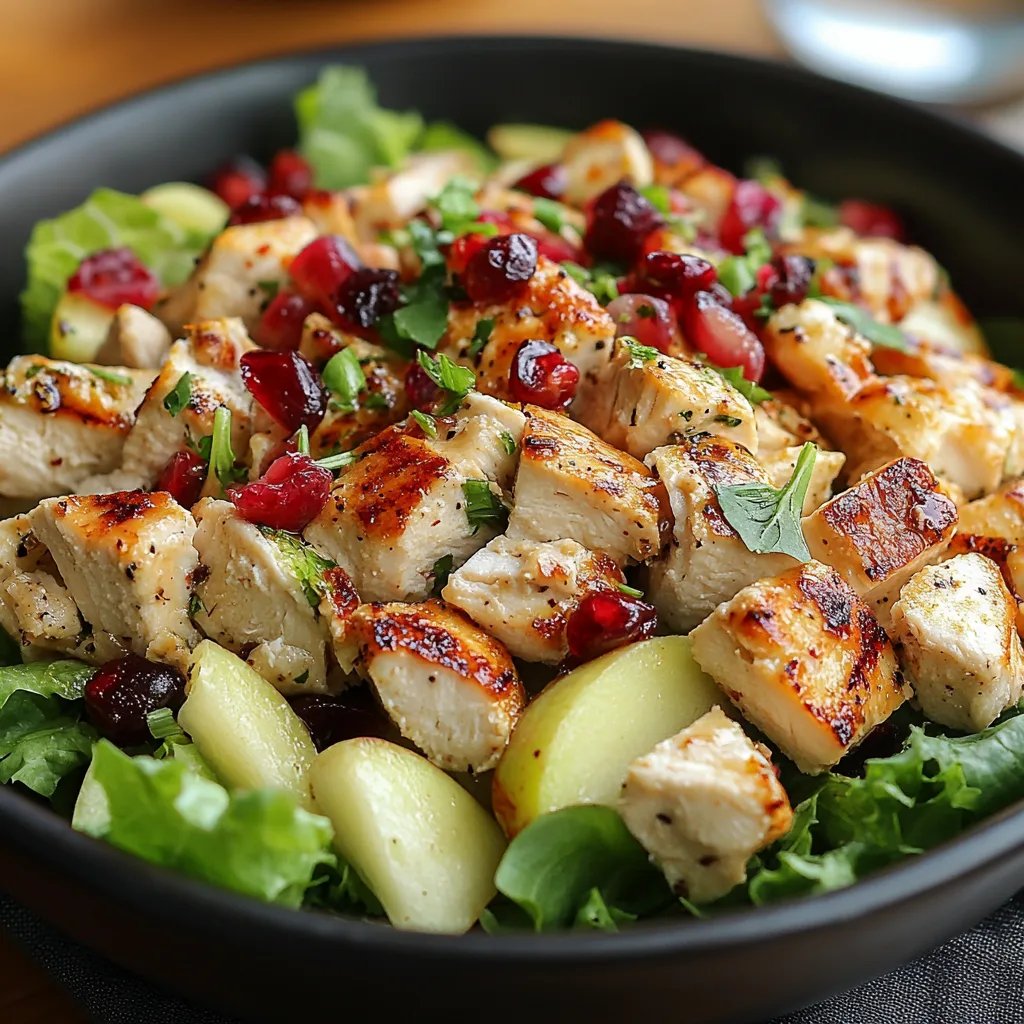 Hähnchensalat mit Apfel und Cranberry: Ein Unglaubliches Ultimatives Rezept für 4 Personen