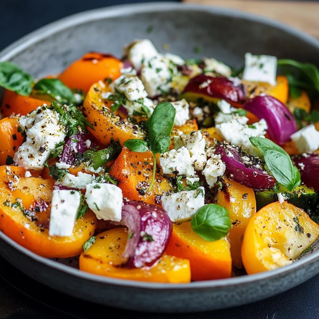 Ofen-Kürbis mit Feta