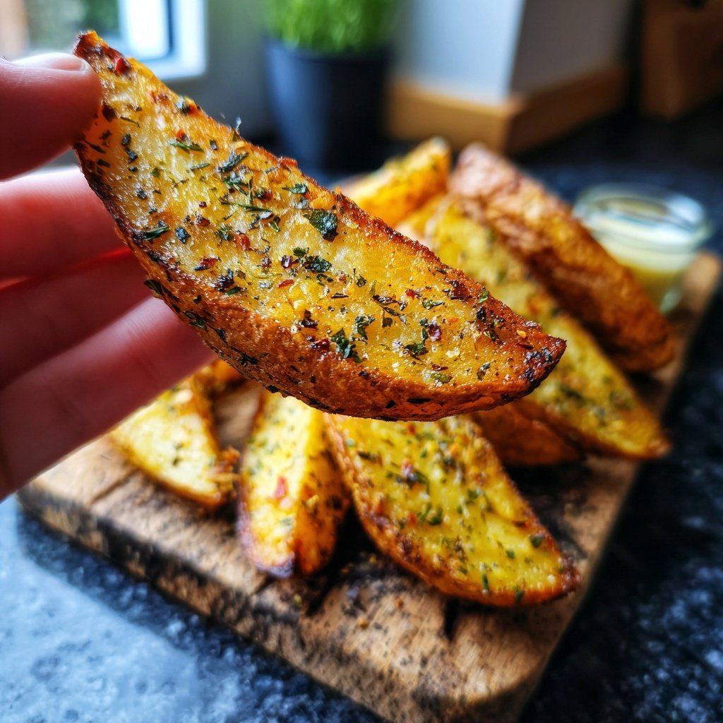 Knusprige Süßkartoffelwedges im Airfryer