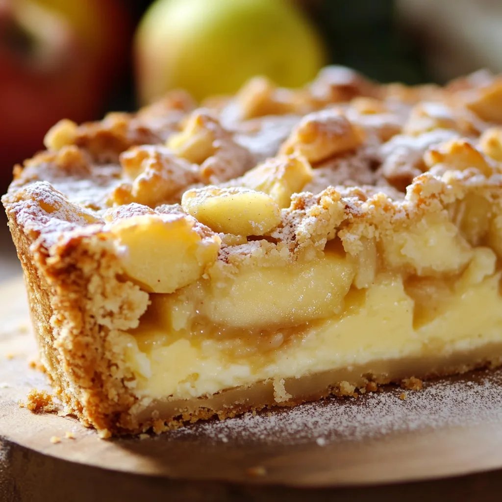 Apfelkuchen mit Pudding