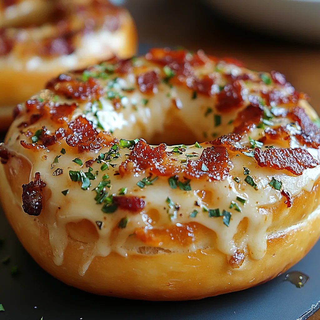 Cremige Bacon-Cheddar-Bagels: Ein Unglaubliches Ultimatives Rezept mit 5 Zutaten