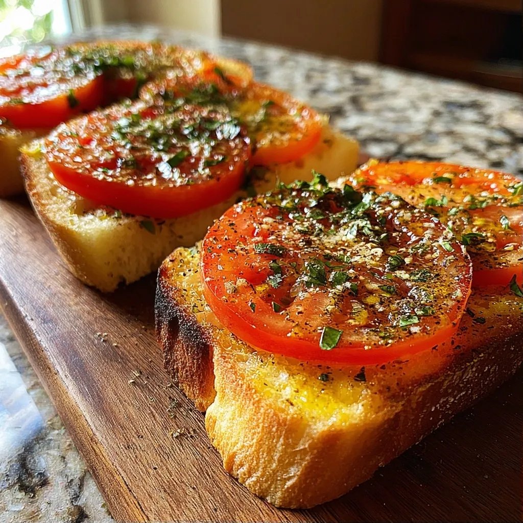 Tomaten Basilikum Toast