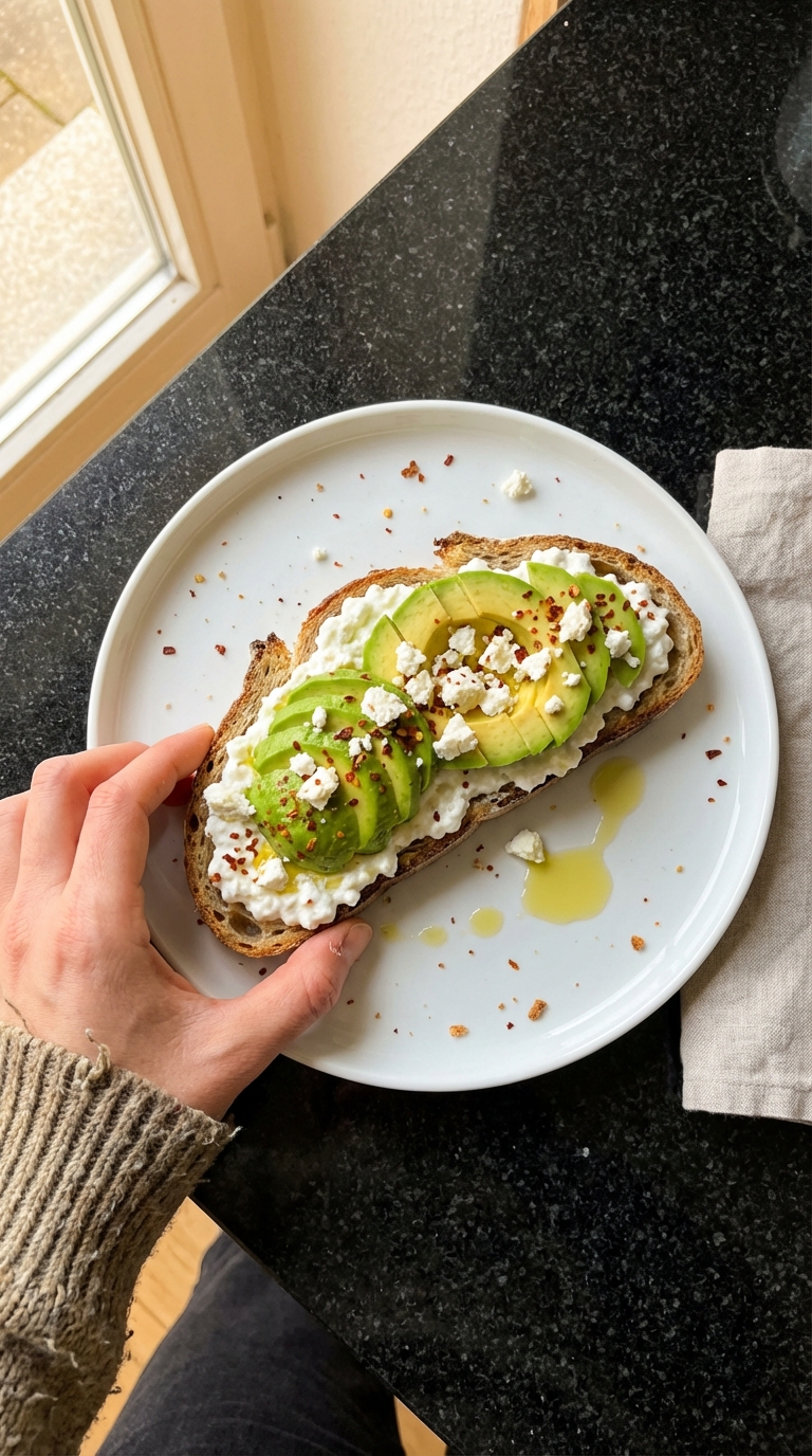 Hüttenkäse Avocado Toast​
