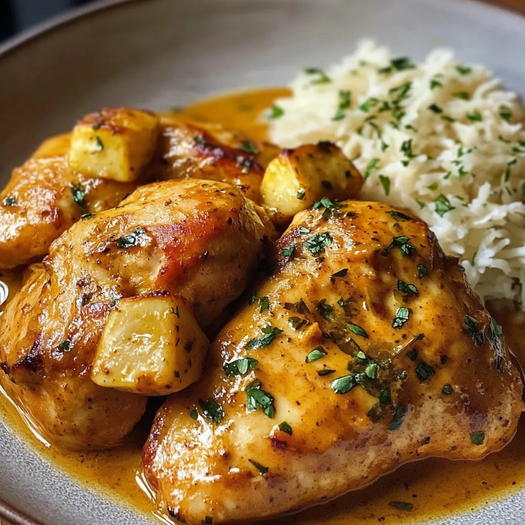 Cremiges Honig-Senf-Hähnchen