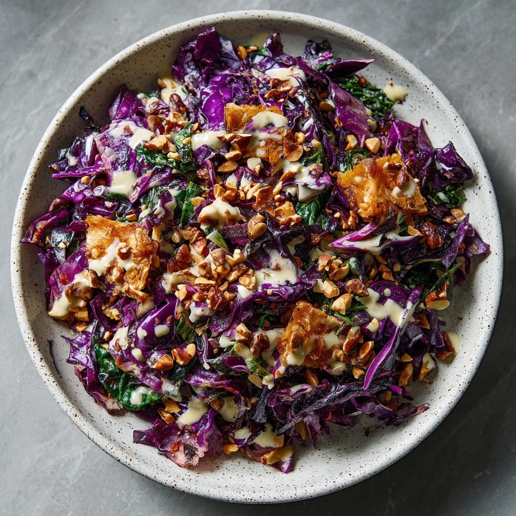 Gerösteter Rotkohl Salat | Vegan & Schnell Rezept