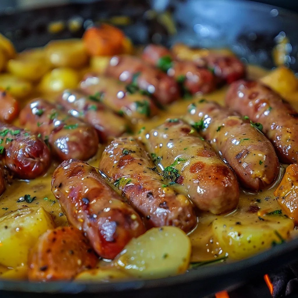 Würziger Kartoffel-Wurst-Eintopf