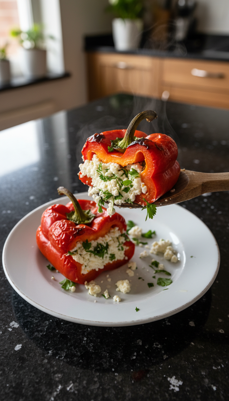 Gefüllte Paprika mit Feta