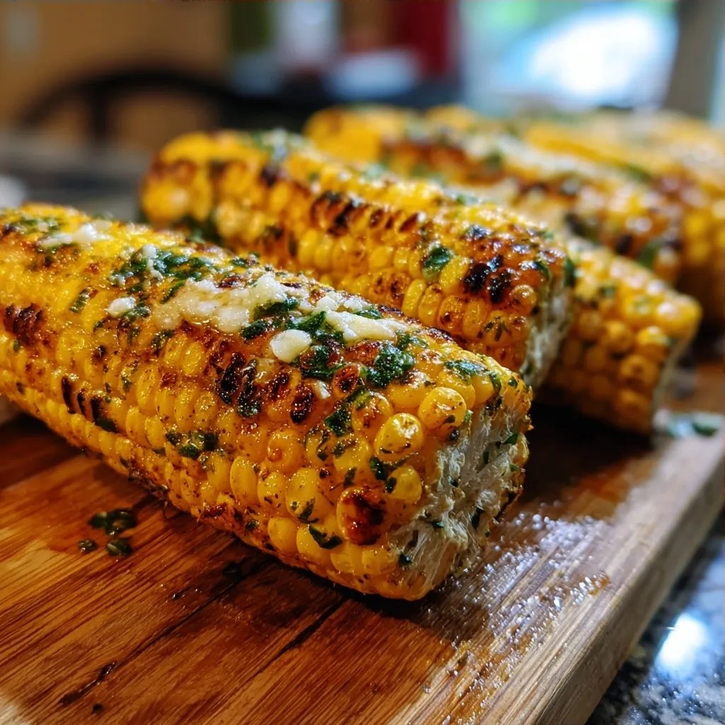 Grillmais mit Kräuterbutter