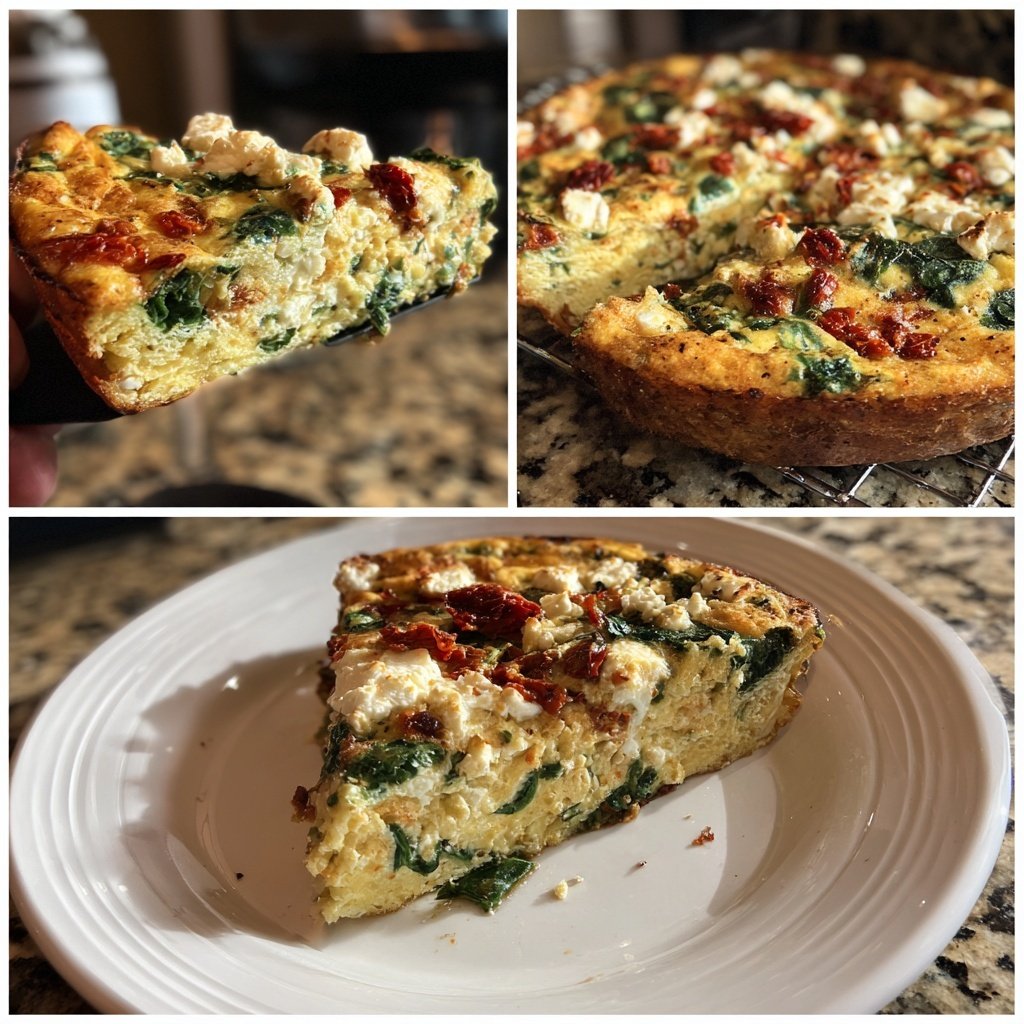 Protein-Frittata mit Spinat