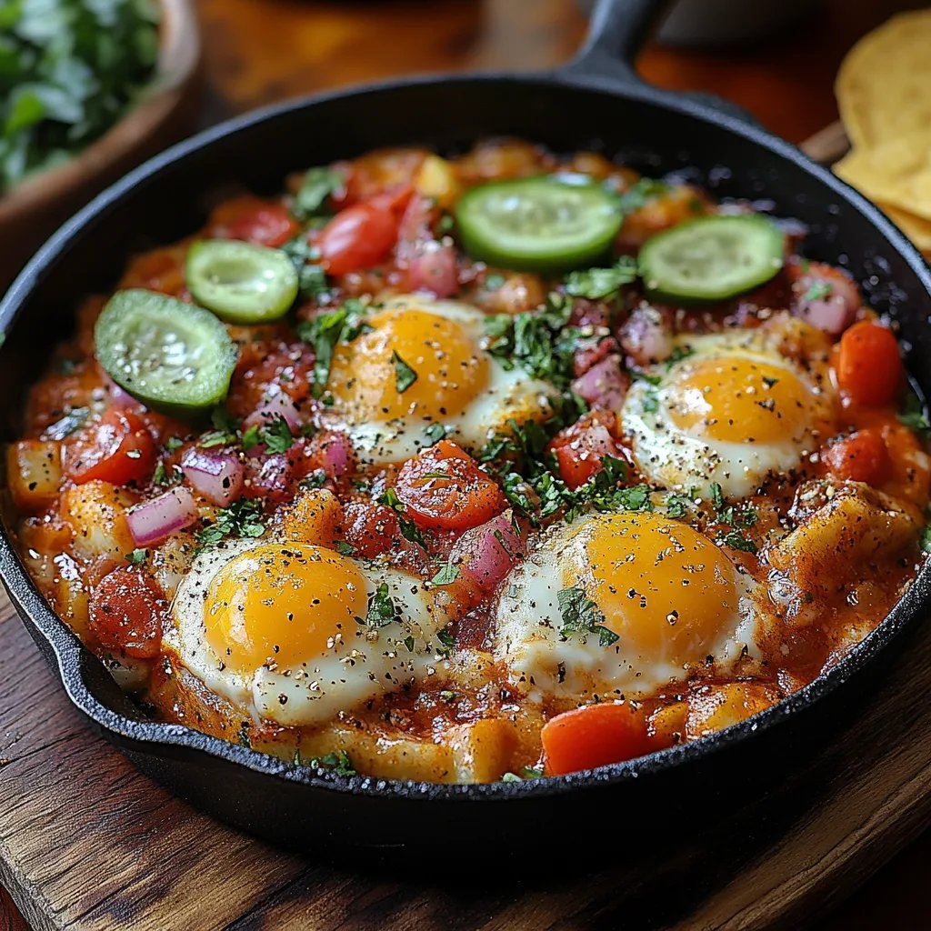 Huevos Rancheros aus der Pfanne: Ein Unglaubliches Ultimatives Rezept für 4 Personen