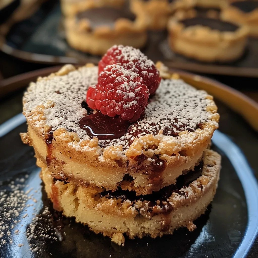 Leckere Streuselplätzchen mit Marmeladenfüllung