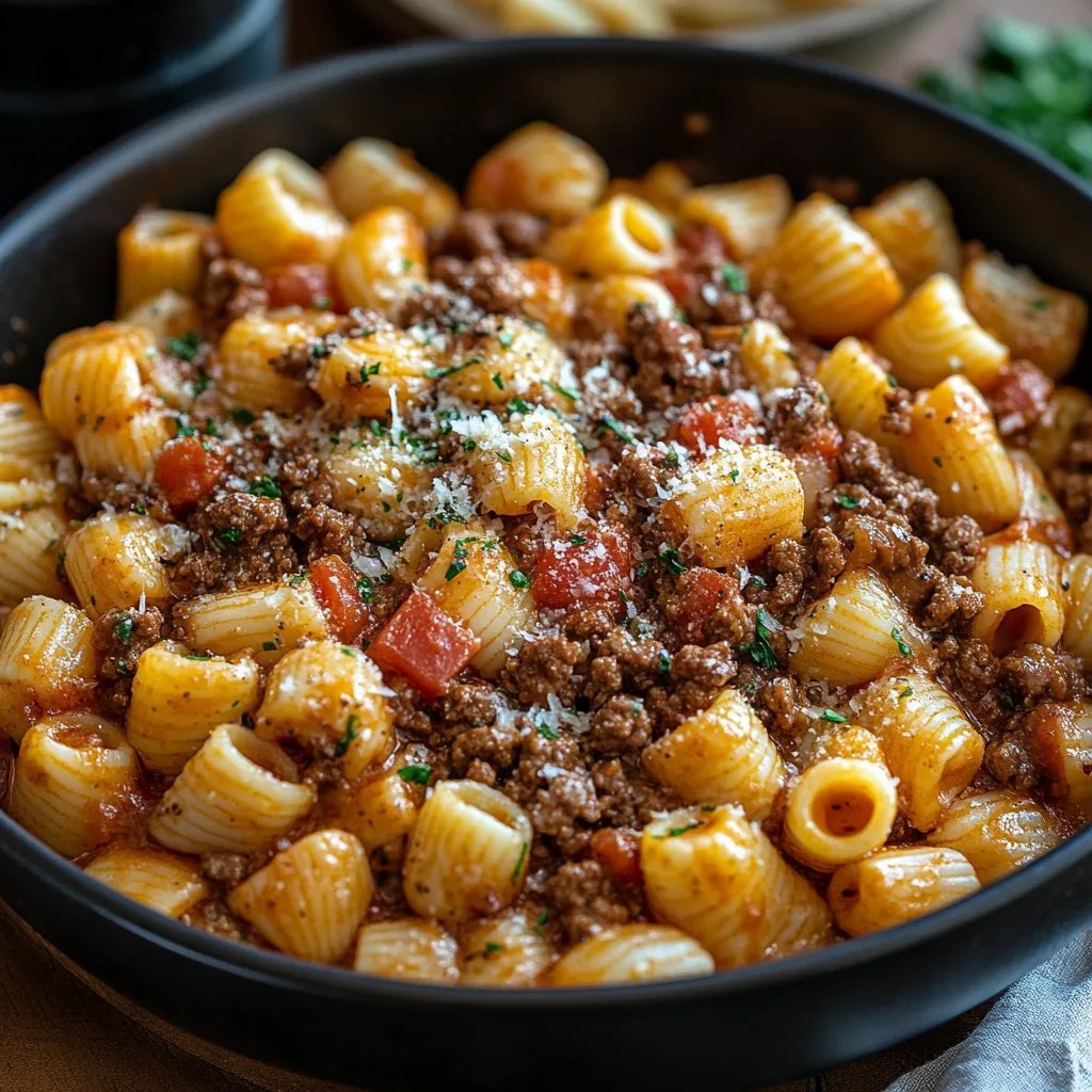 Cremige Rinderhackfleisch-Pasta mit Muschelnudeln: Ein Unglaublich Ultimatives Rezept
