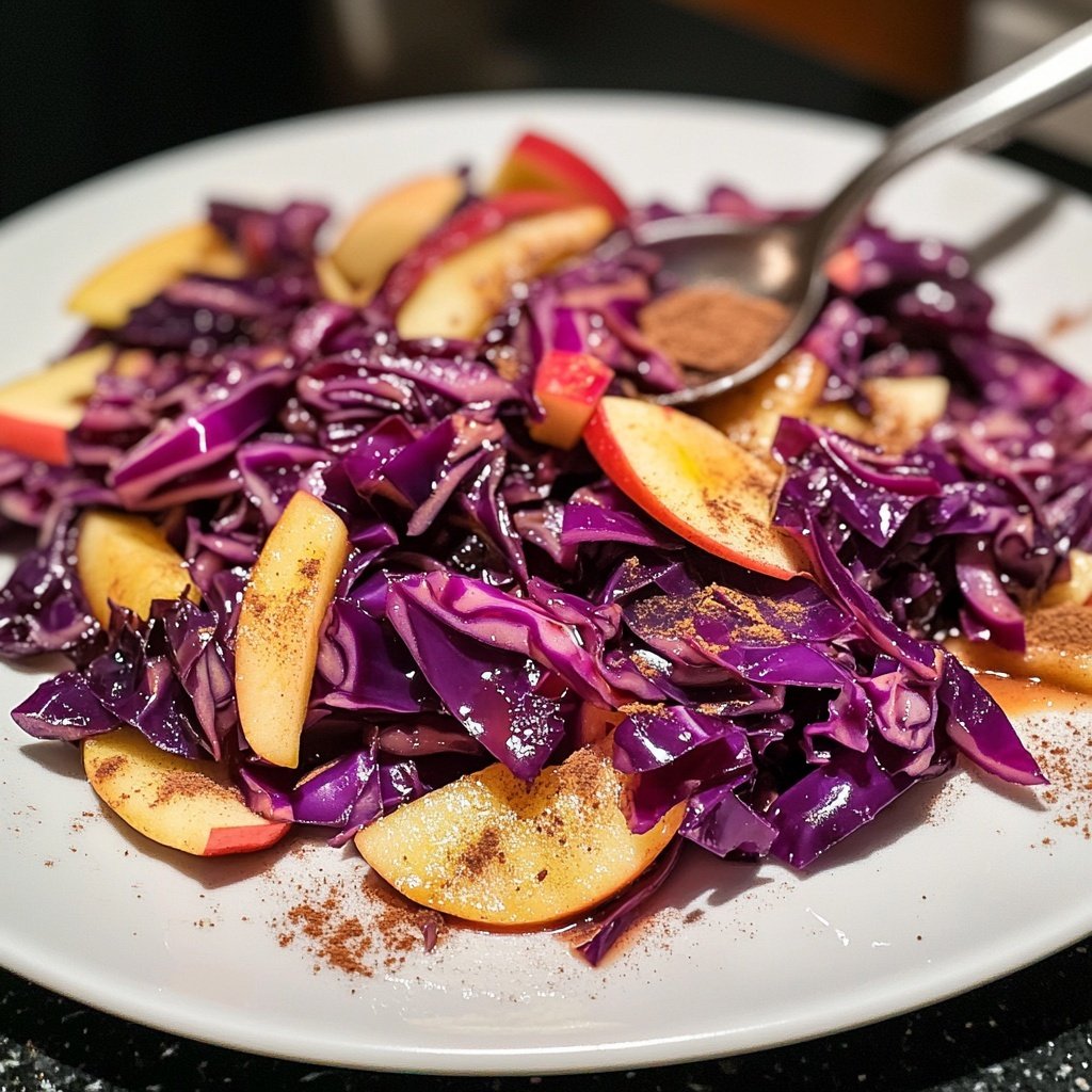 Rotkohl mit Apfel, Zimt und Preiselbeeren