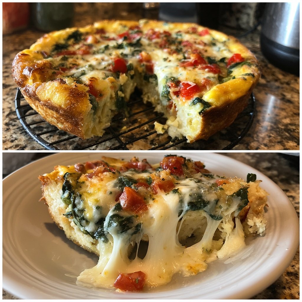 Machen Sie voran Frühstück Ei Auflauf