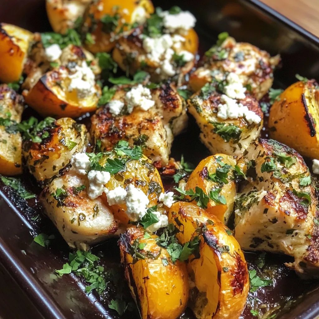 Ofen-Kürbis mit Feta