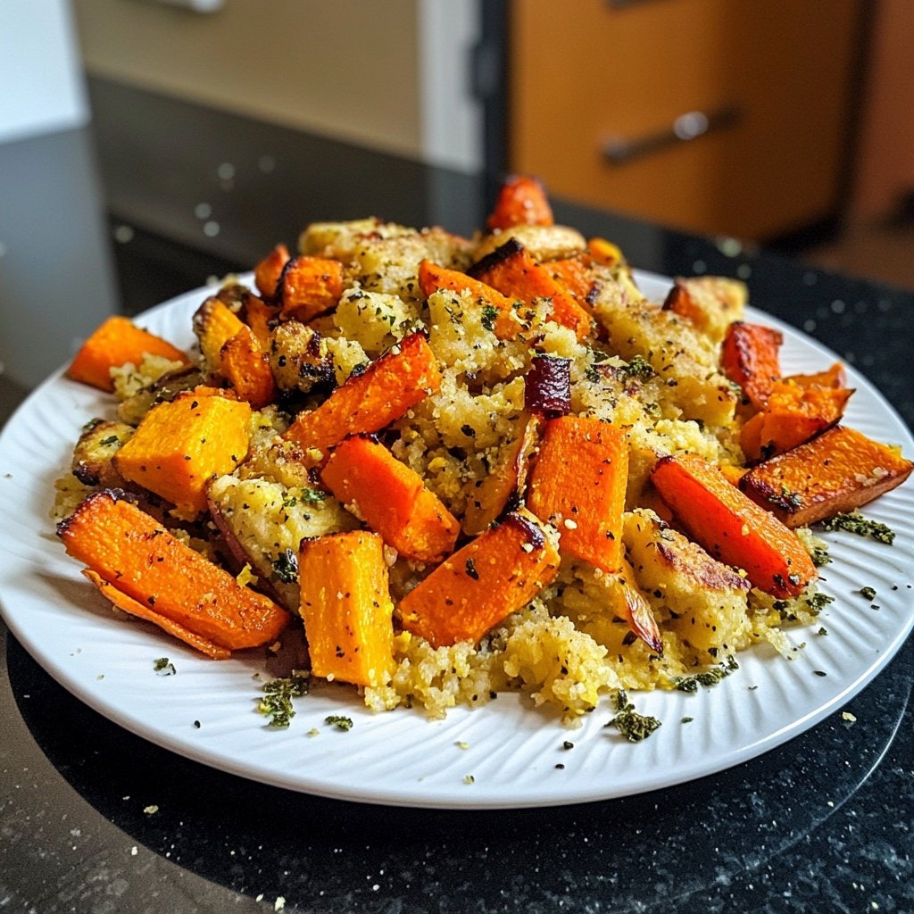 Winterlicher Gesund-&-Leicht-Quinoasalat mit Ofengemüse