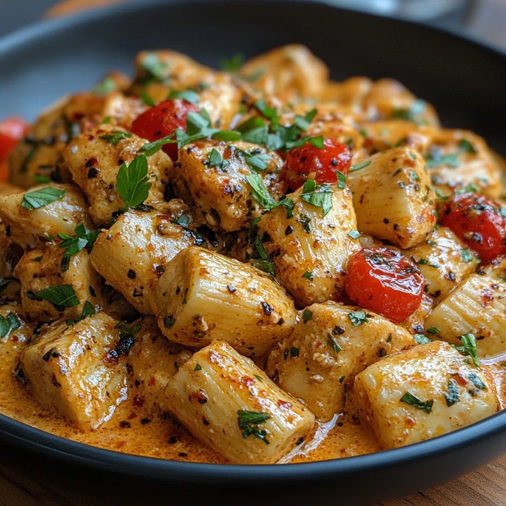 Würzige Hähnchenpasta ohne Milchprodukte: Ein Unglaubliches Ultimatives Rezept für 4