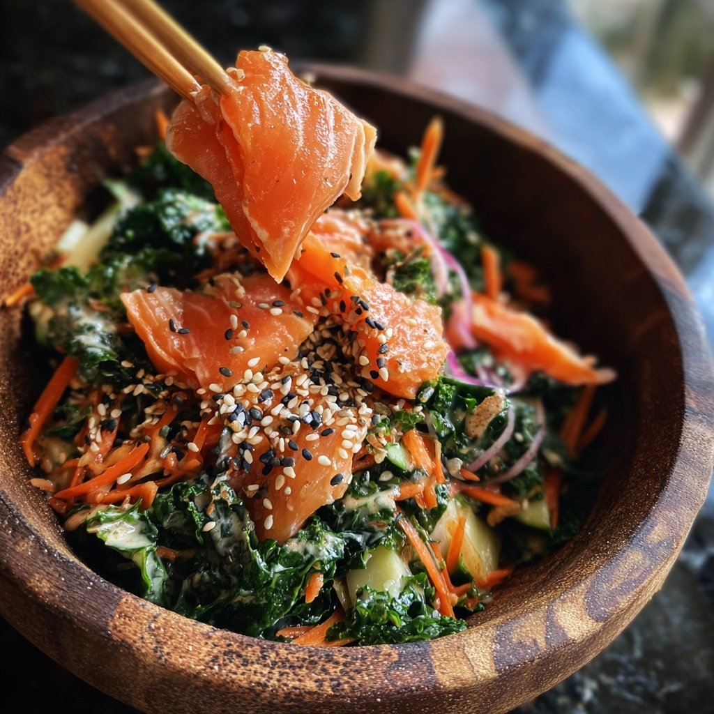 Sesam Ingwer Lachs Bowl