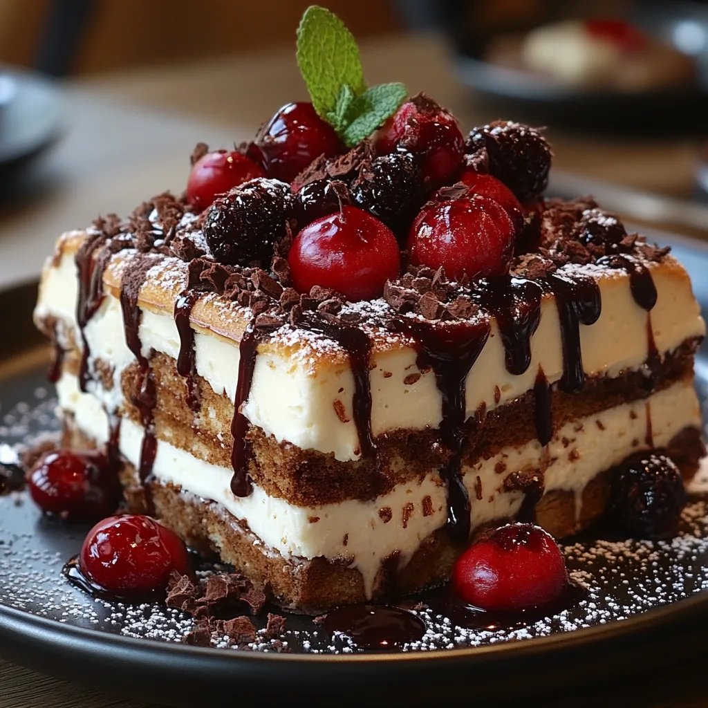 Schwarzwälder Tiramisu: Ein Unglaublich Ultimatives Rezept für 4 Schichten Dessert